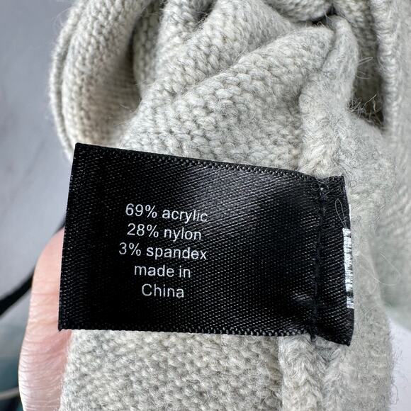 Lane Bryant Sweater Beige Gray Women 18/20 Geometric Horizontal Stripes Pullover - Picture 5 of 8